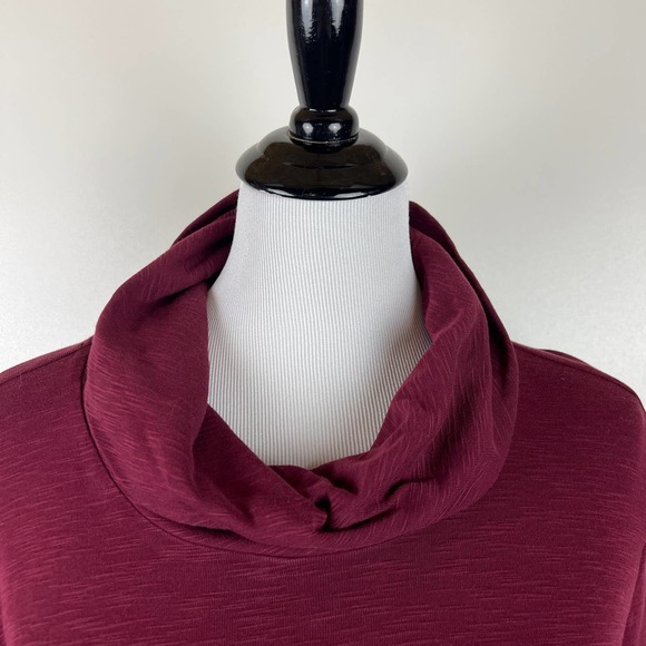 J. Jill 100% Pima Cotton Cowl Neck Tunic, Size Medium - Picture 2 of 5